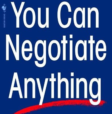 you can negotiate anything