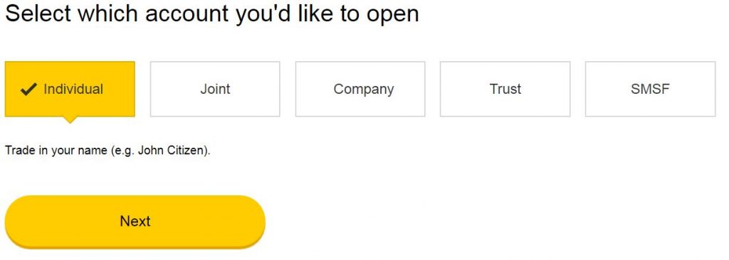 CommSec investing account options