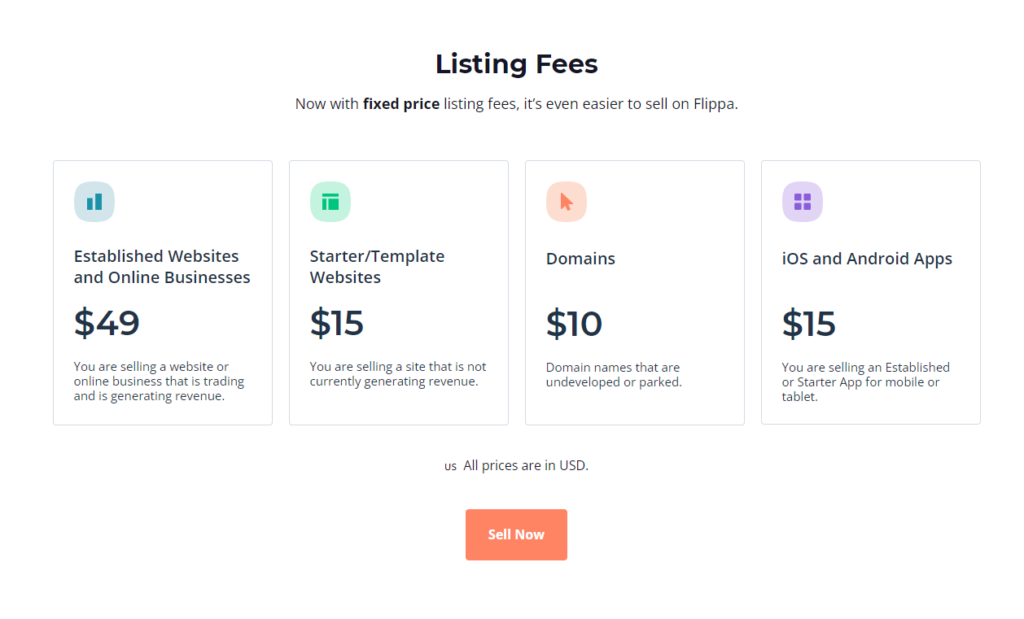 flippa review fees