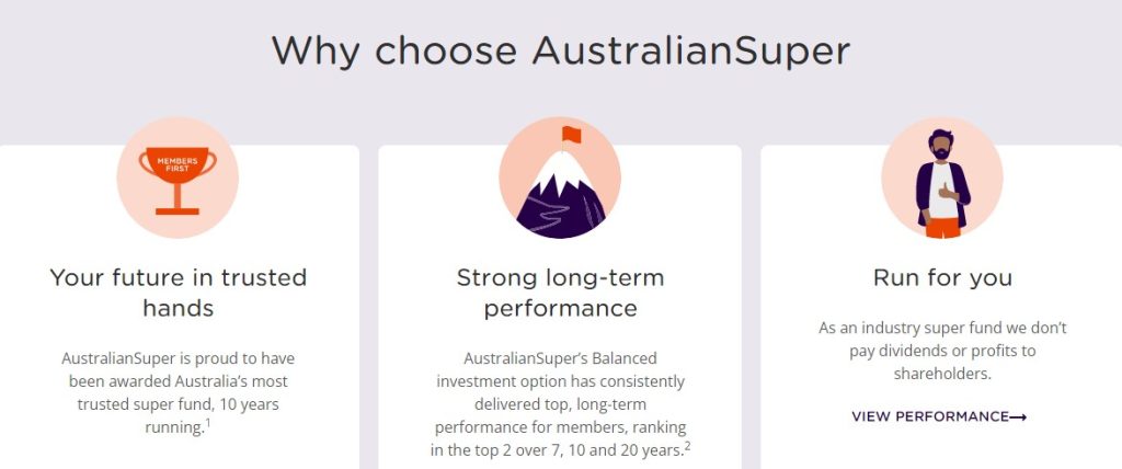Australian Super review, benefits 