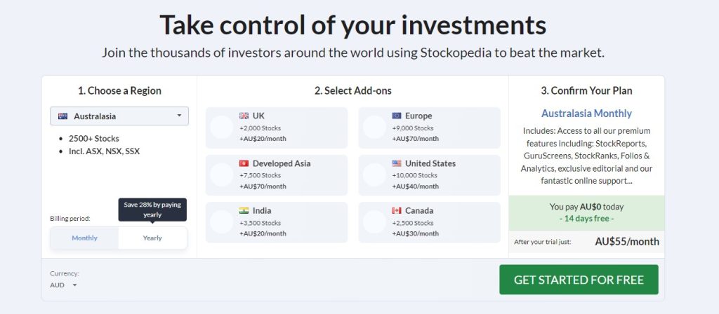 stockopedia pricing and plans 